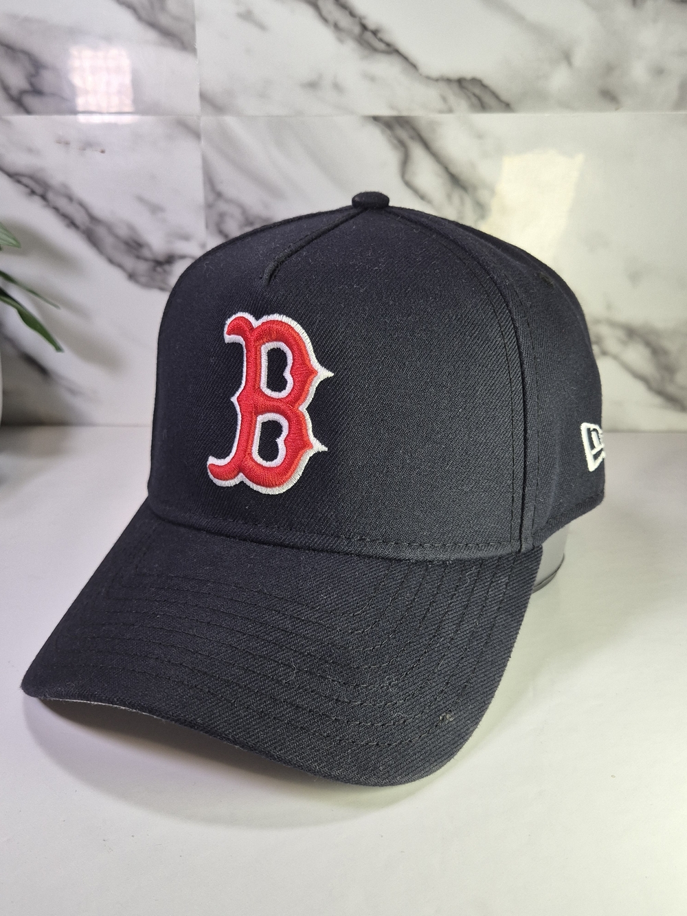 New Era Boston Red Sox Black Adjustable Cap